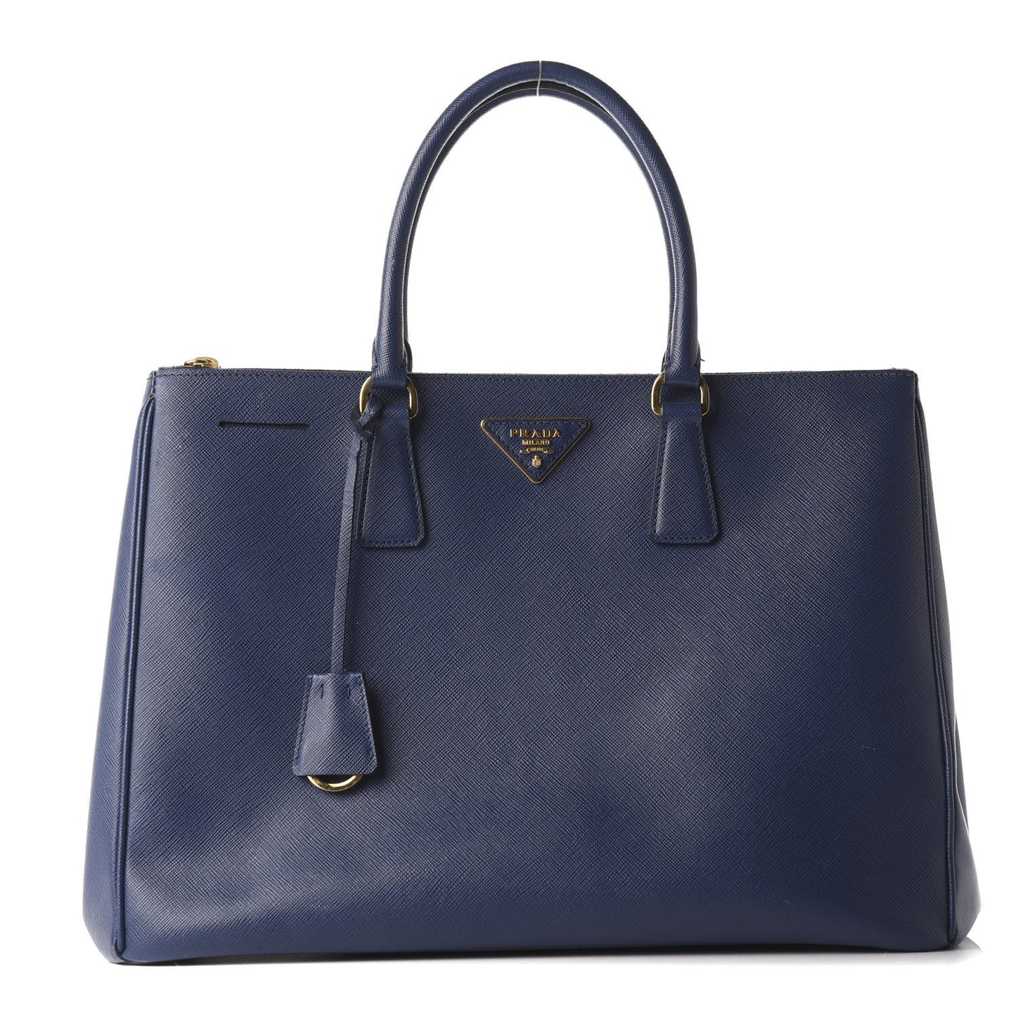 Saffiano Medium Galleria Double Zip Tote Bluette