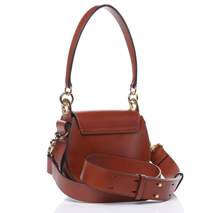 Chloe Calfskin Small Tess Bag Sepia Brown 3 of 9