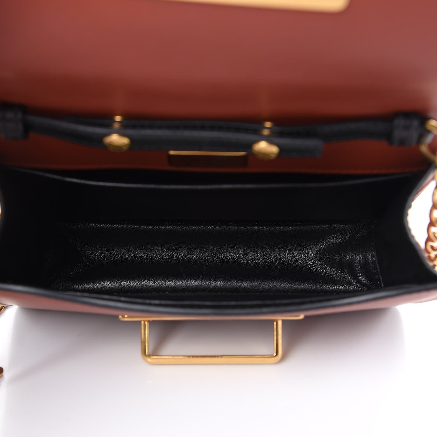 Prada City Calf Saffiano Cahier Astrology Bag Cotto Black 5 of 9