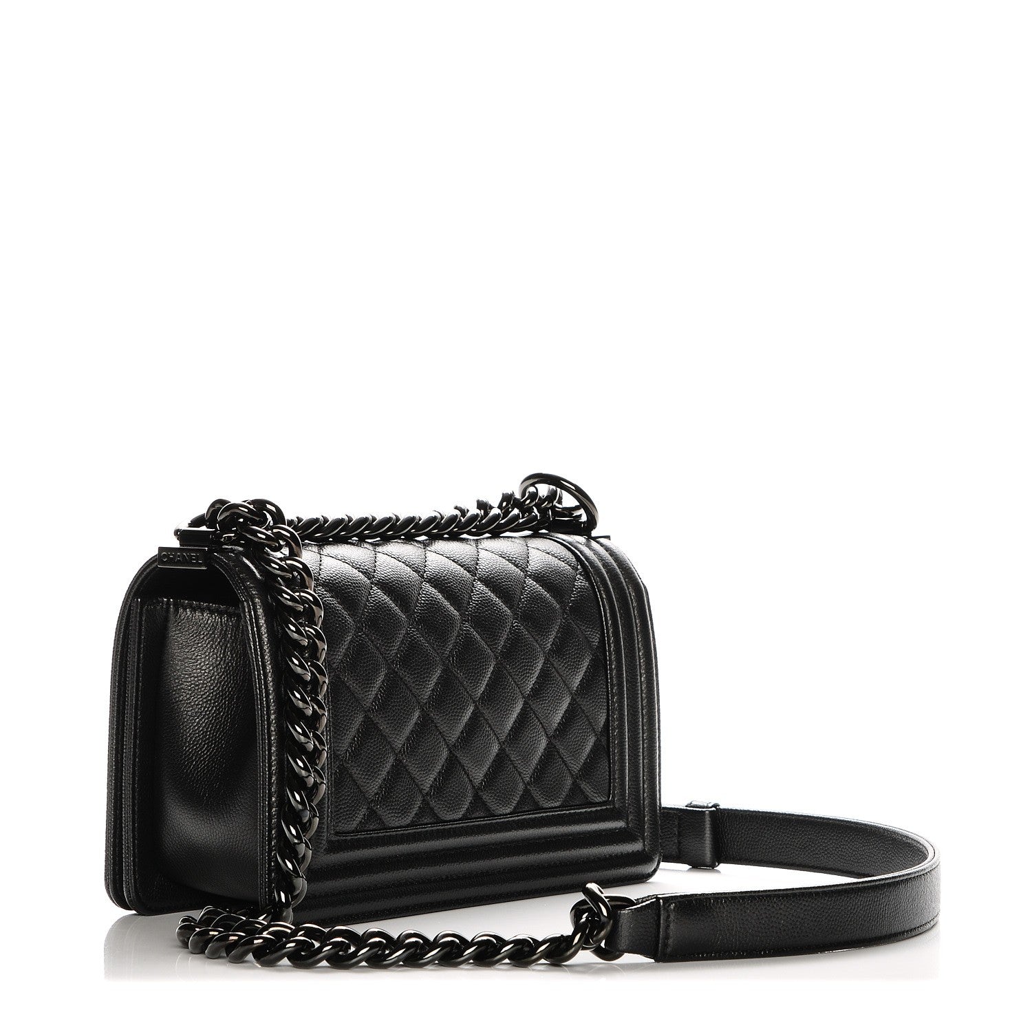 Chanel Caviar Quilted Small Boy Flap So Black 4 of 9