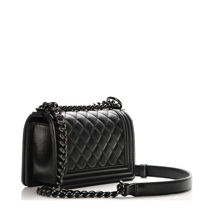 Chanel Caviar Quilted Small Boy Flap So Black 4 of 9