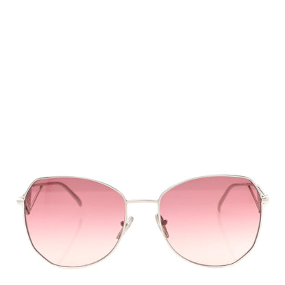 Prada Metal Symbole Triangle Logo Sunglasses SPR57Y Silver 2 of 7