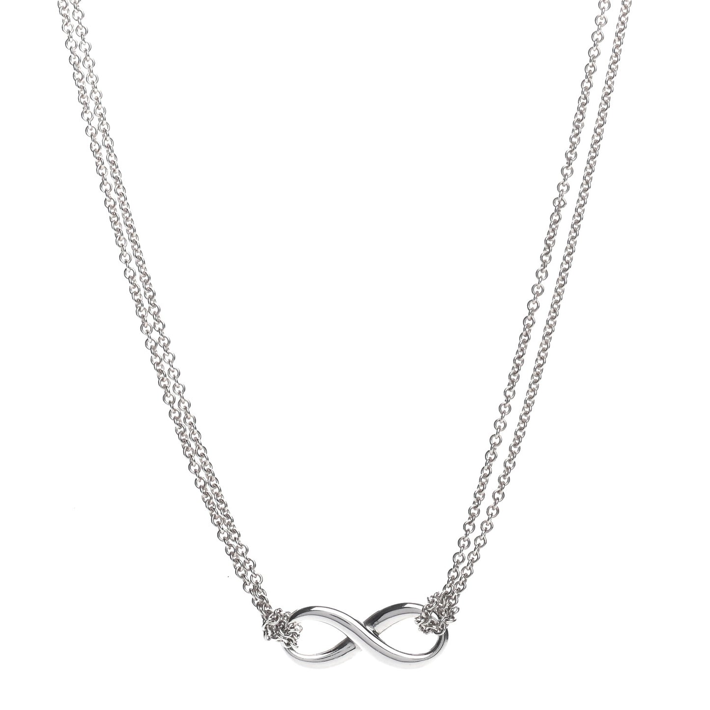 Sterling Silver Infinity Pendant Necklace