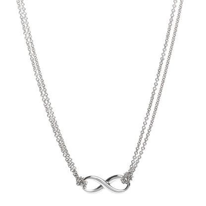 Tiffany Sterling Silver Infinity Pendant Necklace 1 of 4