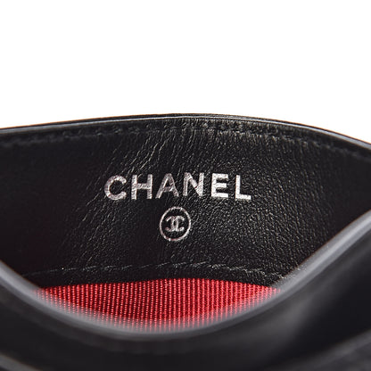 Chanel Aged Calfskin Quilted Gabrielle Card Holder Black 6 of 9