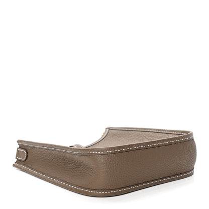Hermes Taurillon Clemence Amazone Evelyne TPM Etoupe Bleu Indigo 3 of 4
