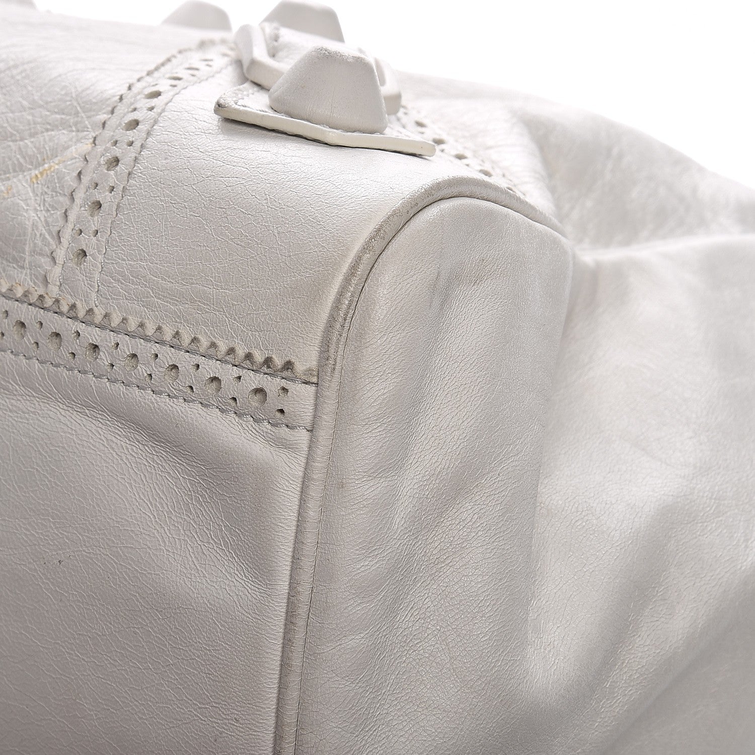 Balenciaga Agneau Giant Brogues Hardware Mid Day White 19 of 22