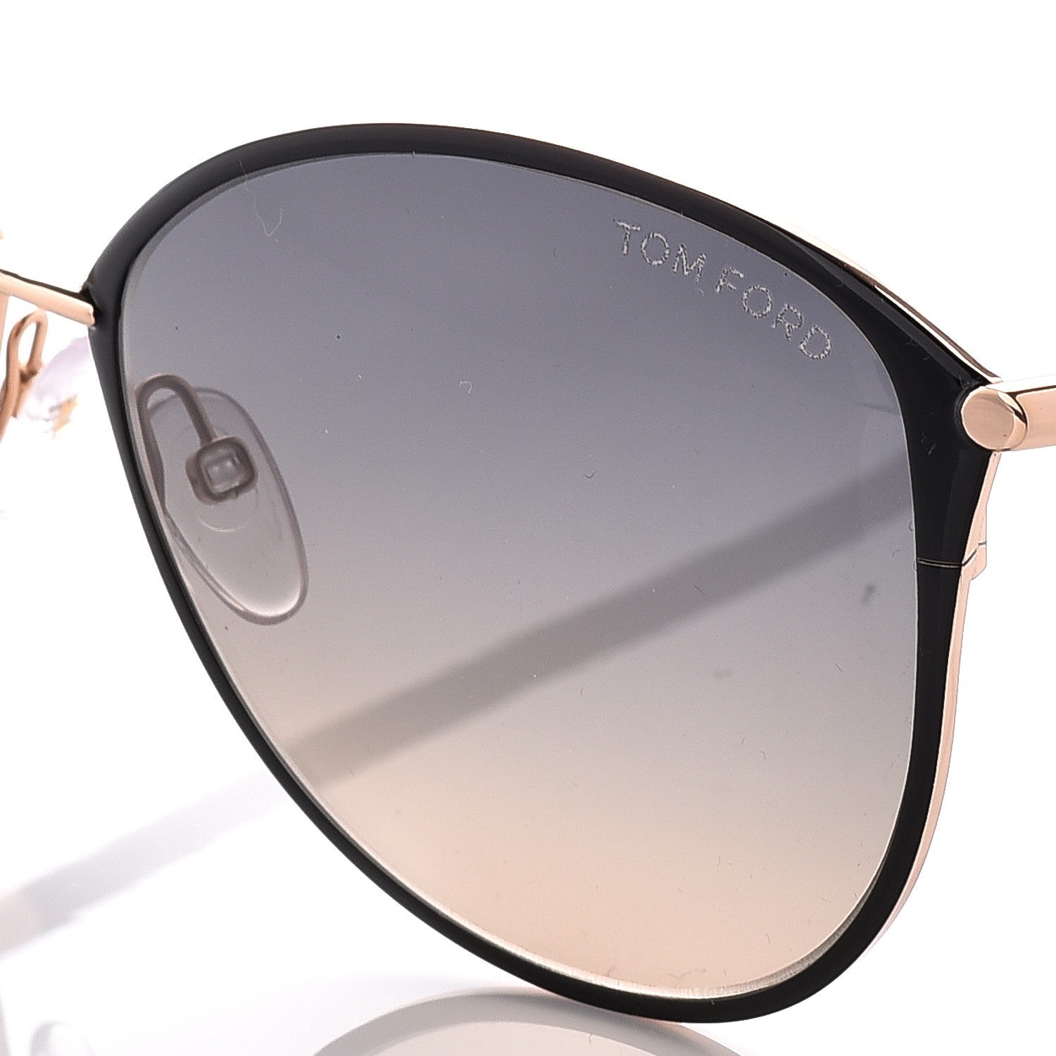 Tom Ford Penelope Vintage Round Sunglasses TF320 Black 8 of 9