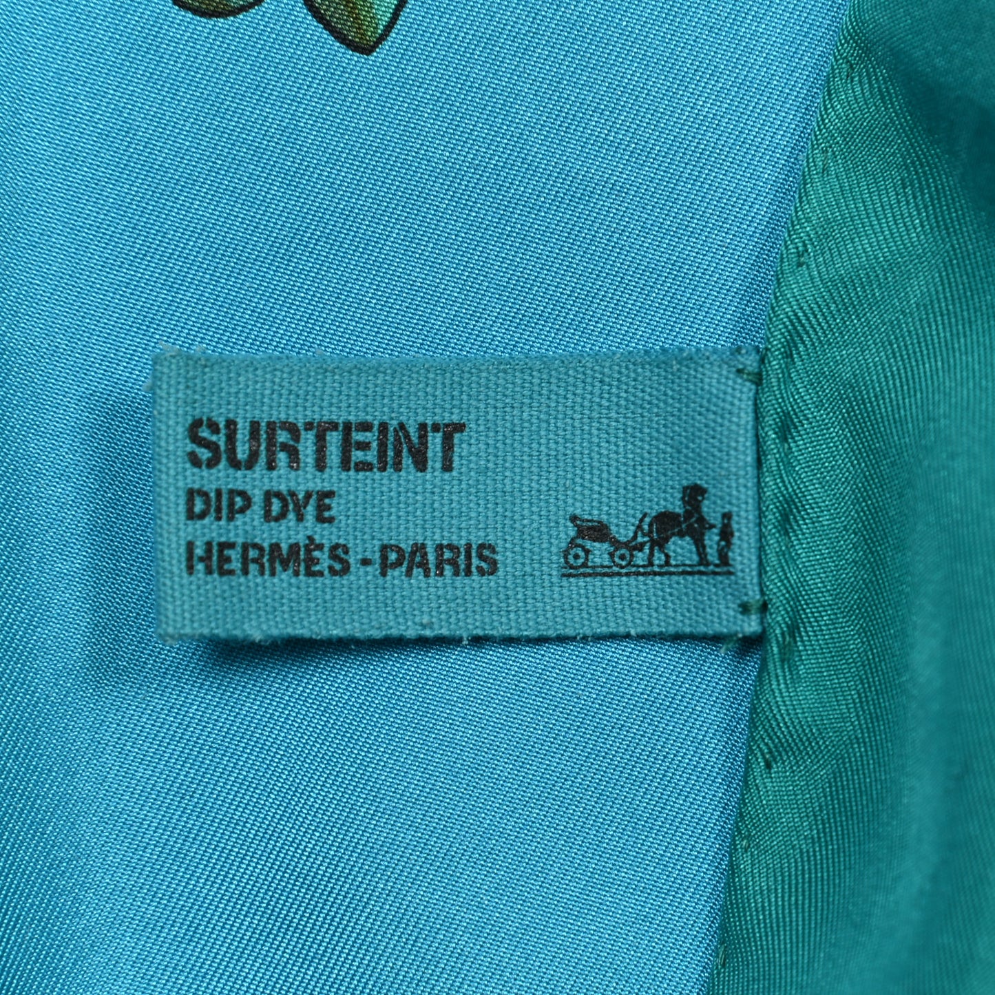 Silk Dip Dye Les Cles Shawl Giant Scarf 140 Turquoise Fonce Canard