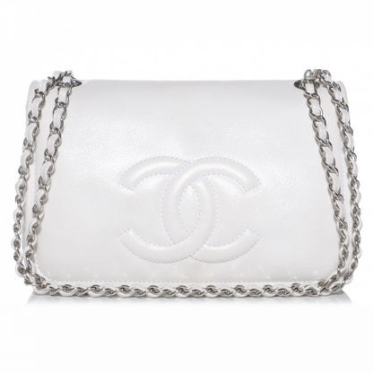 Chanel Caviar Timeless Large Flap White 1 of 7
