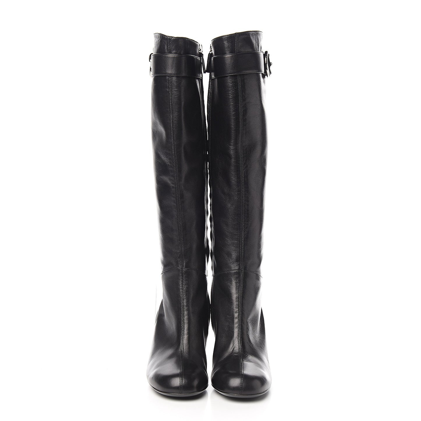 Calfskin Interlocking G Sachalin Riding Boots 37.5 Black