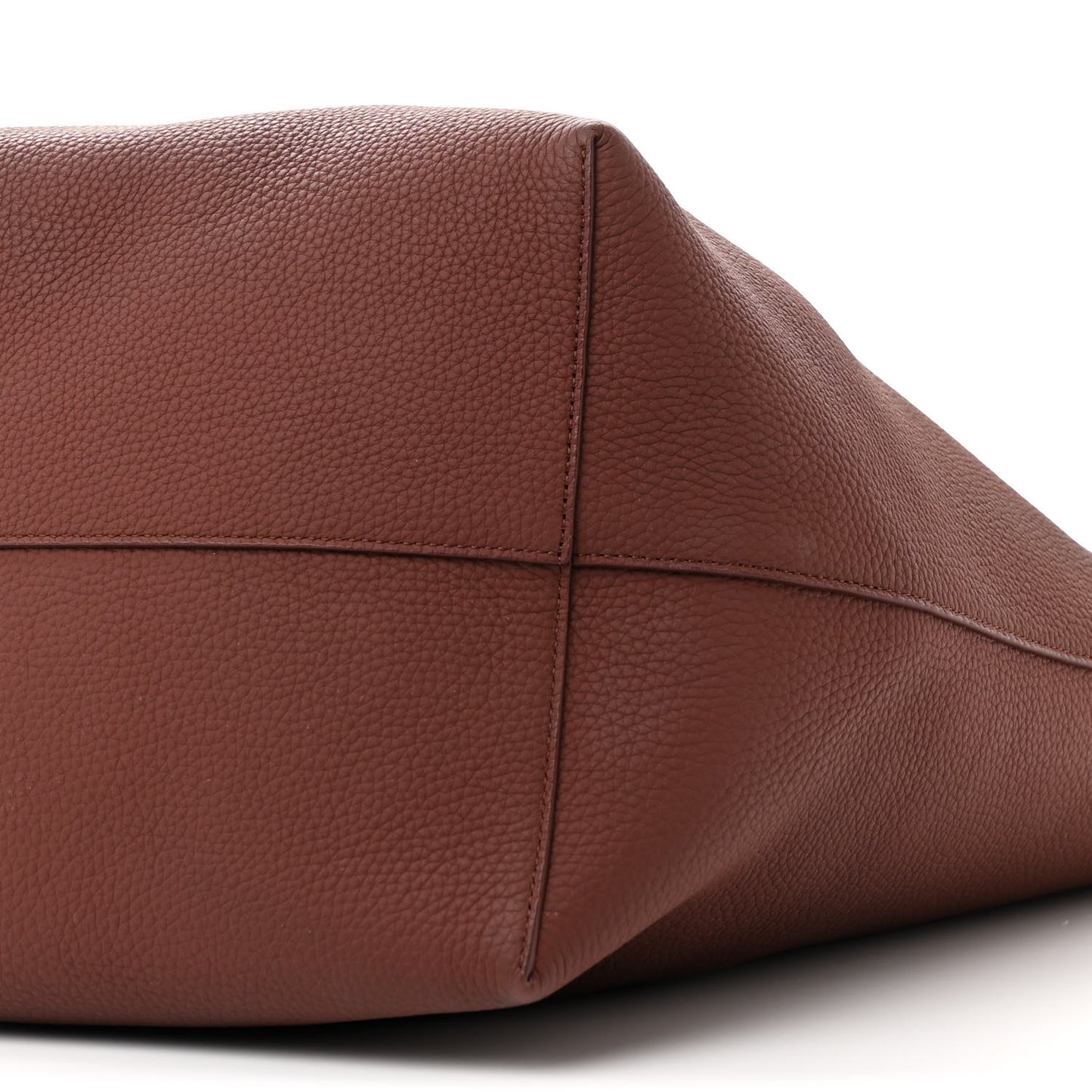 Grained Calfskin Large N/S Park Tote Burnt Wood
