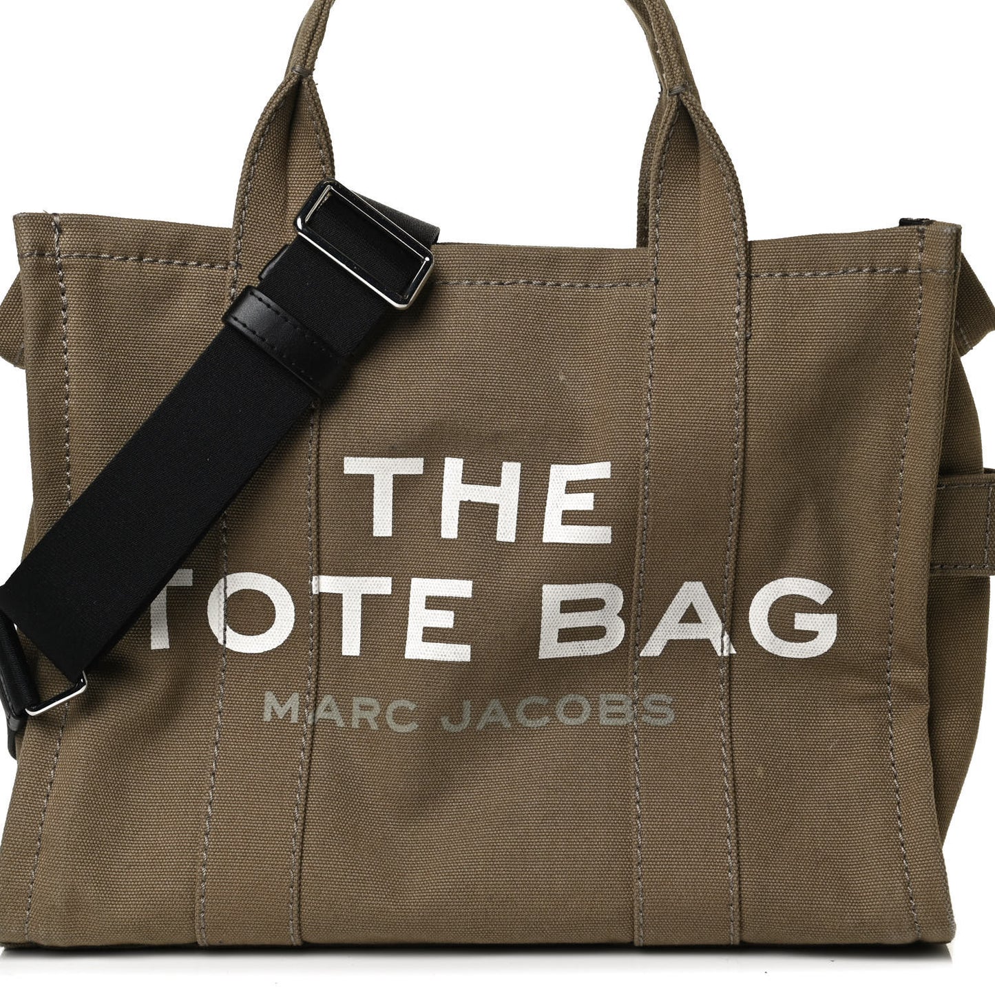 Cotton Canvas Medium The Traveler Tote Bag Slate Green