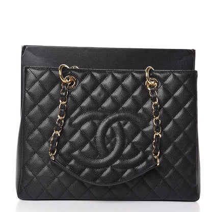 Chanel Caviar Quilted Grand Shopping Tote GST Black 8 of 8