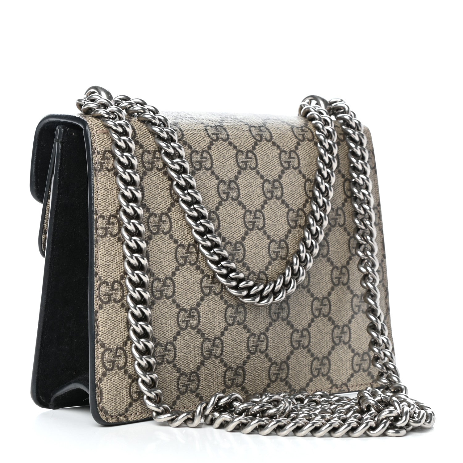 Gucci GG Supreme Monogram Mini Dionysus Shoulder Bag Black 3 of 9