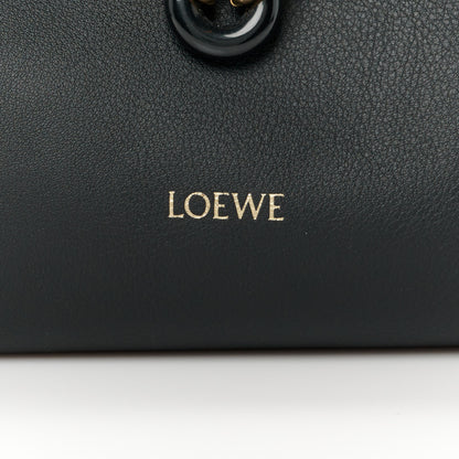 Loewe Nappa Calfskin Mini Flamenco Knot Clutch With Chain Black 8 of 11