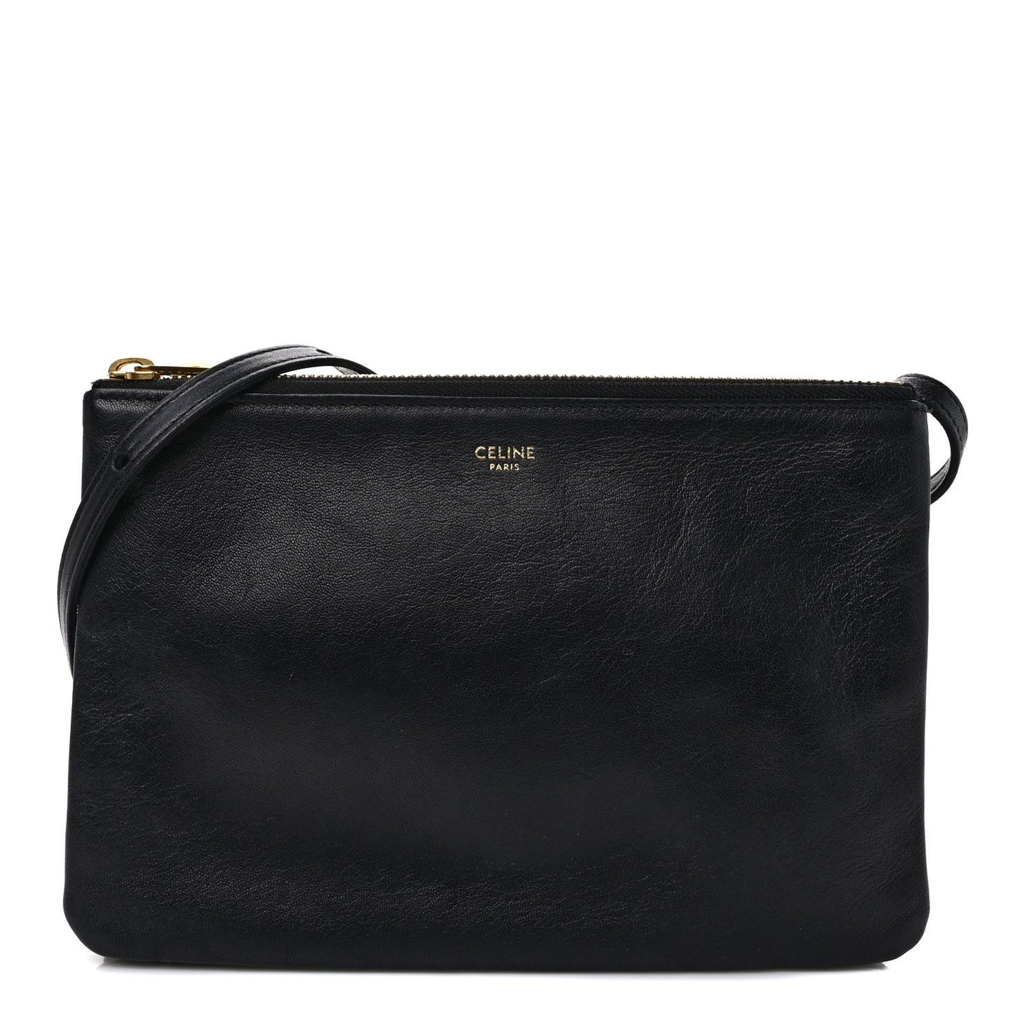 Lambskin Small Trio Crossbody Bag Black