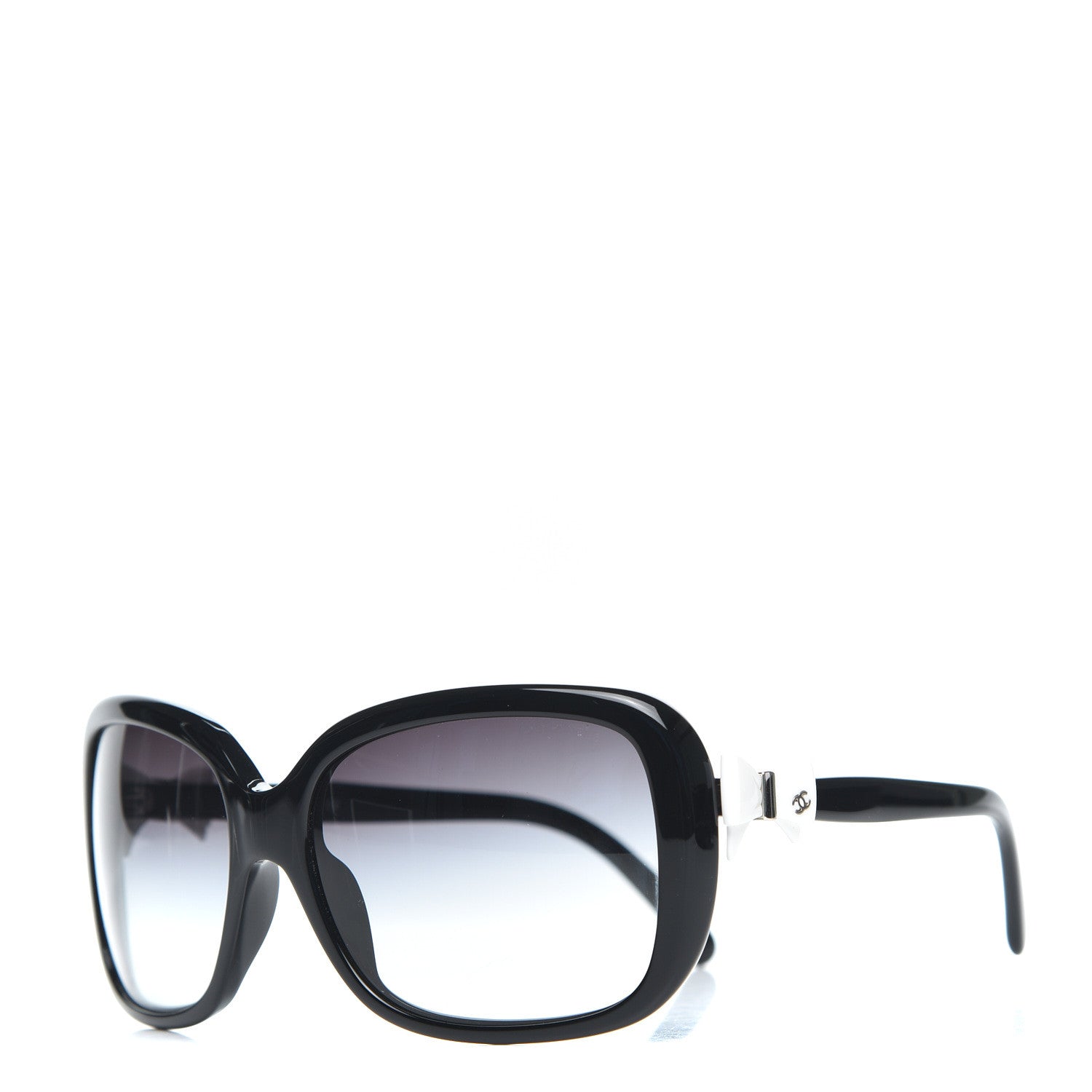 Chanel CC Bow Sunglasses 5171 Black White 1 of 7