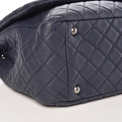 Chanel Calfskin Quilted XXL Travel Flap Bag Navy 5 of 11