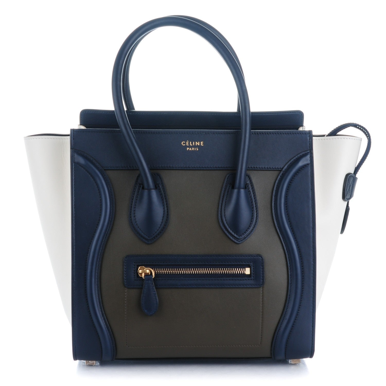 Celine Smooth Calfskin Micro Tri-Color Luggage Natural 1 of 8