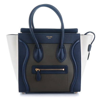 Celine Smooth Calfskin Micro Tri-Color Luggage Natural 1 of 8