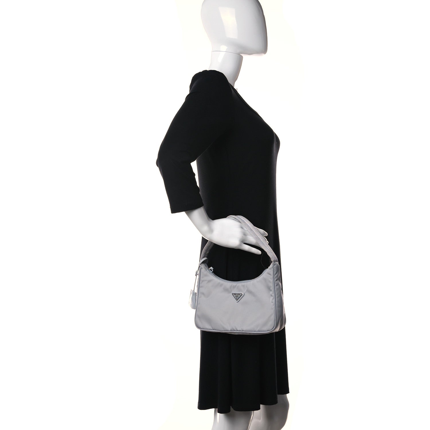Prada Tessuto Nylon Mini Re-Edition 2000 Bag Fiordaliso 2 of 10