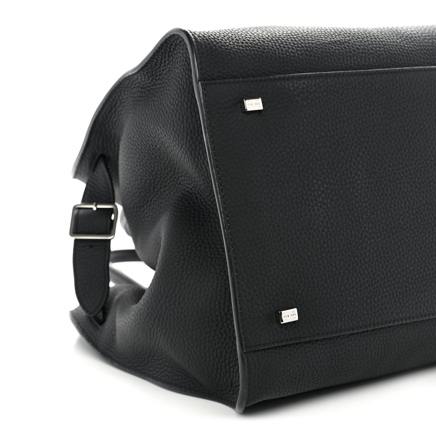 Matte Grained Calfskin Soft Margaux 15 Black
