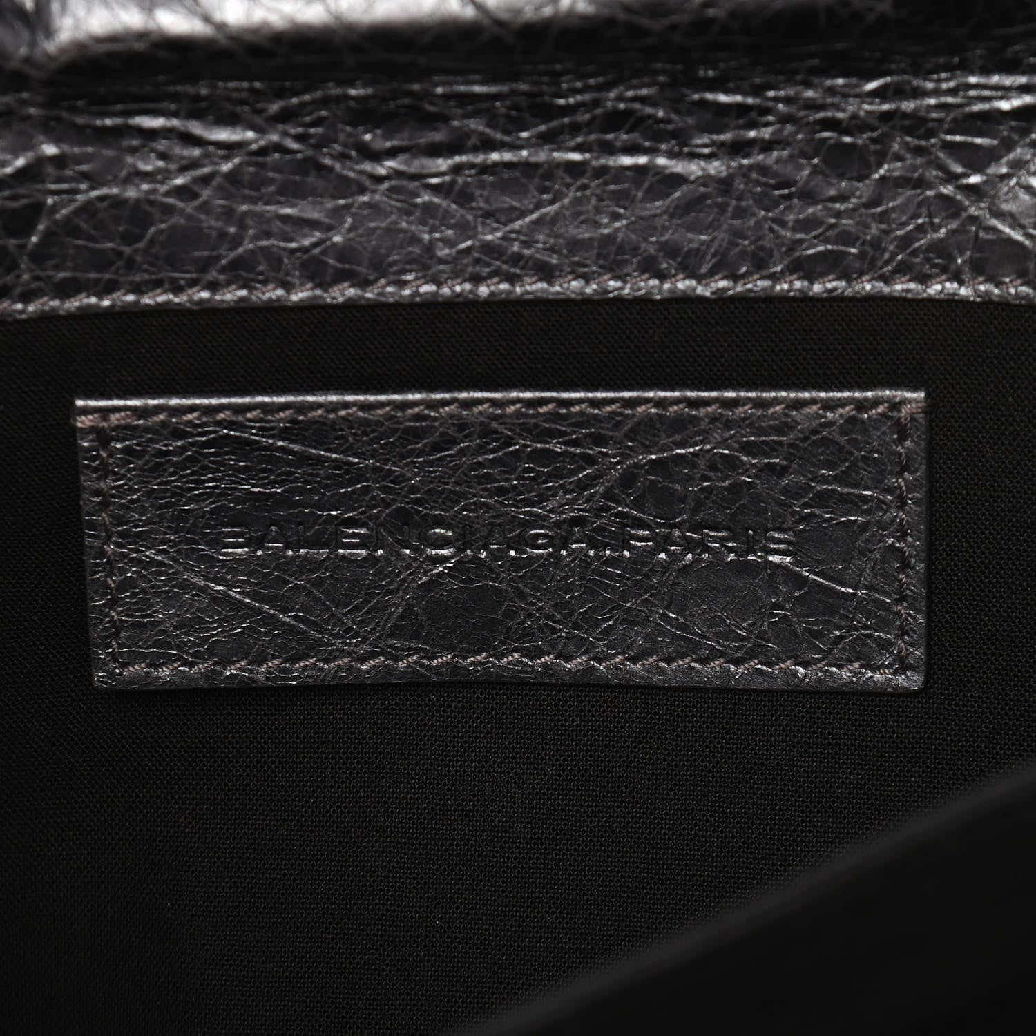 Balenciaga Agneau Classic Hardware Envelope Clutch Gris Hematite 6 of 10