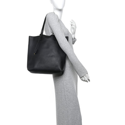 Saint Laurent Calfskin North-South Shopping Tote Black 2 of 12
