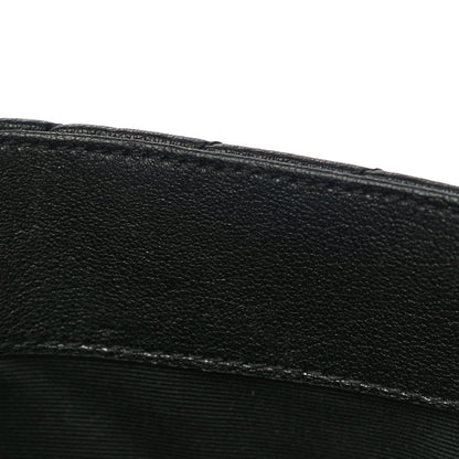 Saint Laurent Sheepskin Matelasse Chevron Monogram Medium College Bag Black 20 of 20