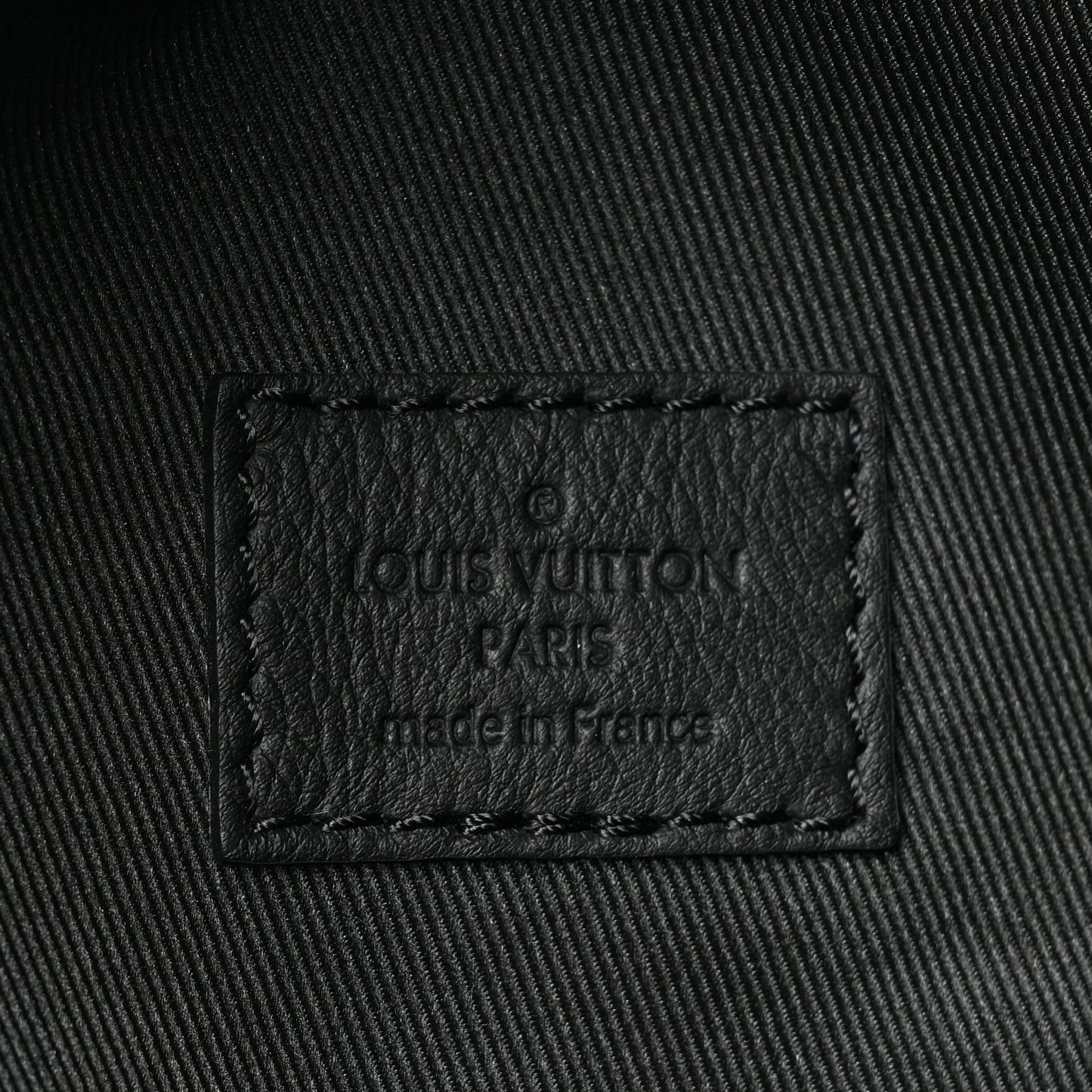 Calfskin Shadow Monogram Duo Slingbag Black