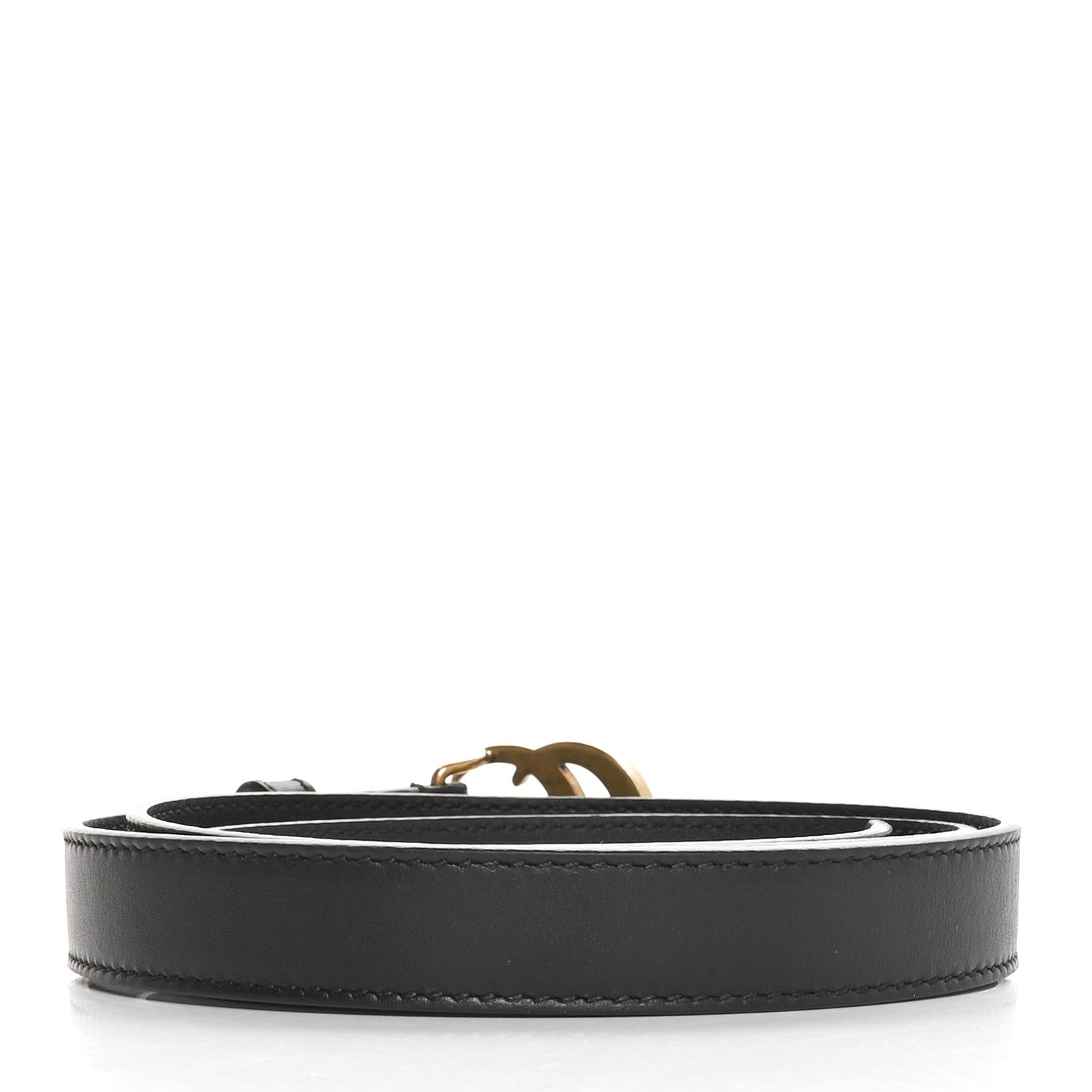 Gucci Calfskin Double G 20mm Belt 85 34 Black 2 of 4