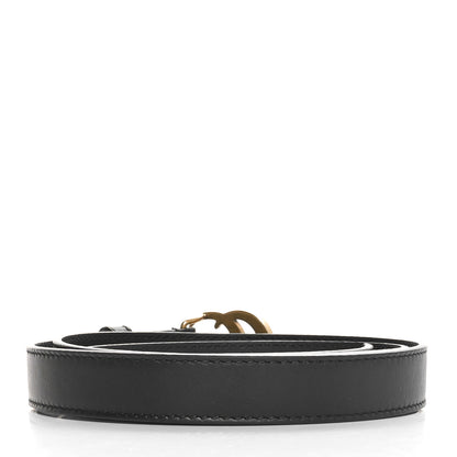 Gucci Calfskin Double G 20mm Belt 85 34 Black 2 of 4
