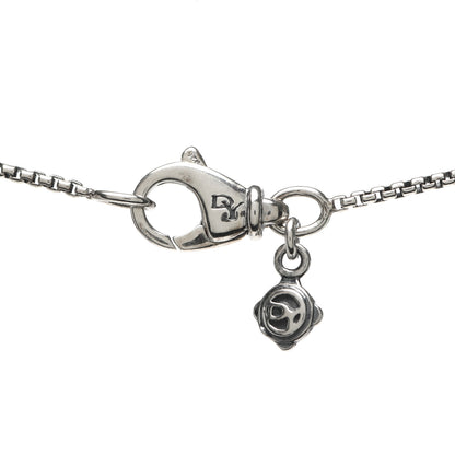David Yurman Sterling Silver Black Orchid 8mm Petite Chatelaine Pendant Necklace 4 of 5