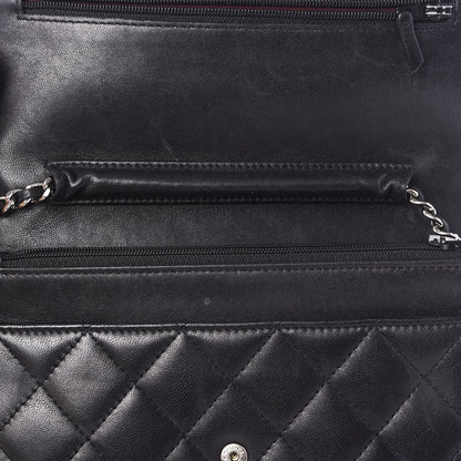 Chanel Lambskin Quilted Wallet On Chain WOC Black 11 of 11