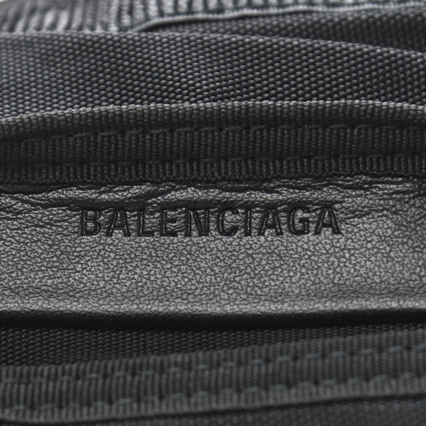 Nylon Logo Explorer Coin Wallet Black