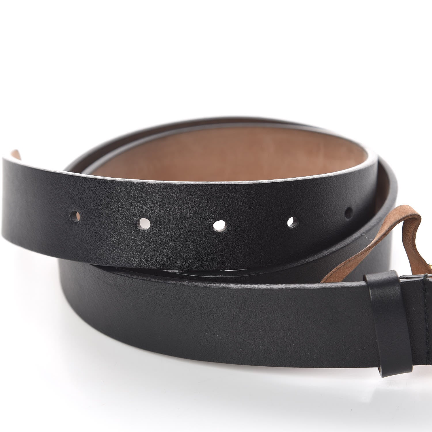 Gucci Calfskin Studded Interlocking G Belt 85 34 Black 5 of 6