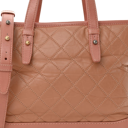 Chanel Aged Calfskin Quilted Medium Gabrielle Shopping Tote Pink 8 of 11
