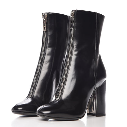 Hermes Tuscan Calfskin New York 105 Ankle Boots 35 Black 3 of 8