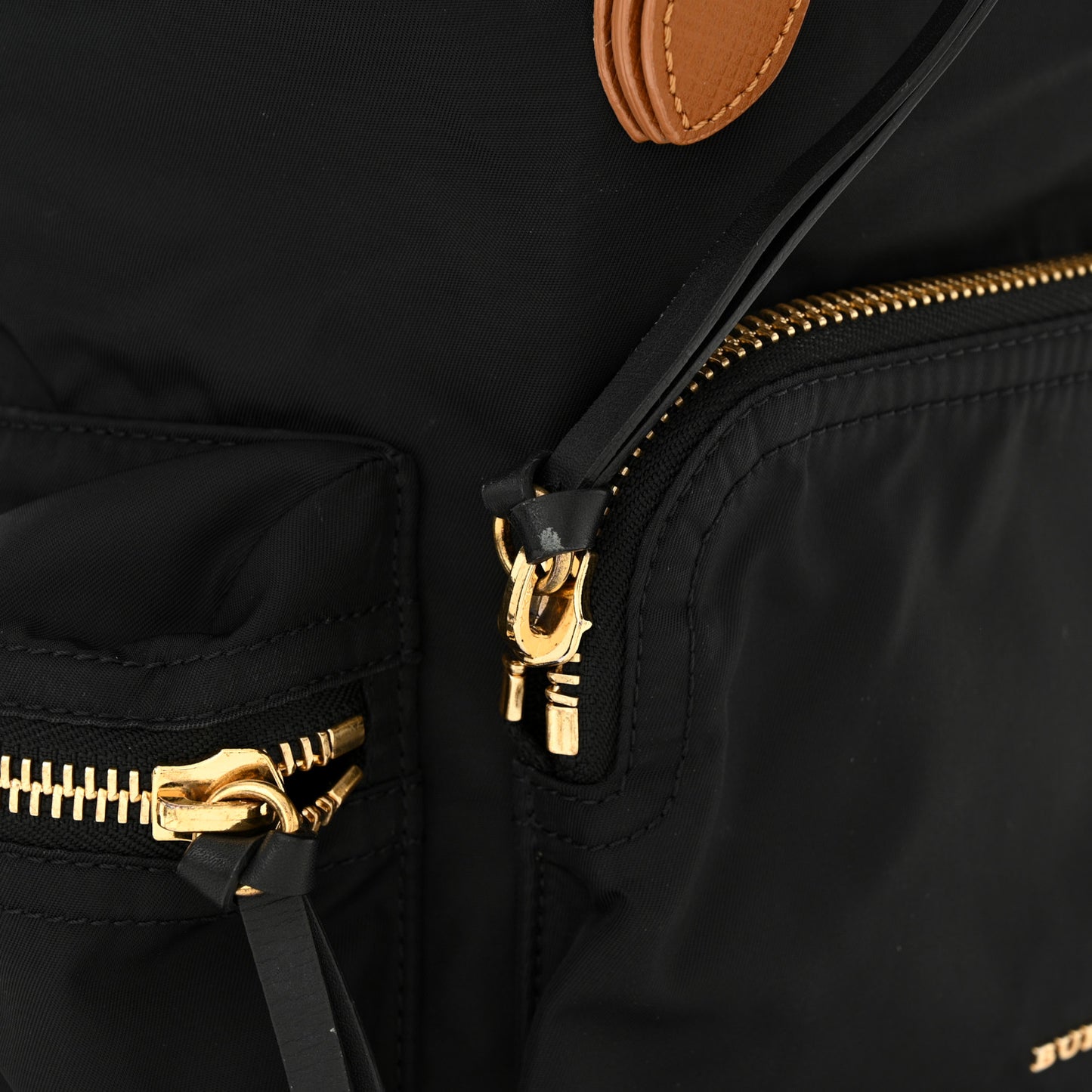 Nylon Large Rucksack Backpack Black