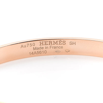Hermes 18K Rose Gold Diamond PM Kelly Bracelet SH 4 of 5