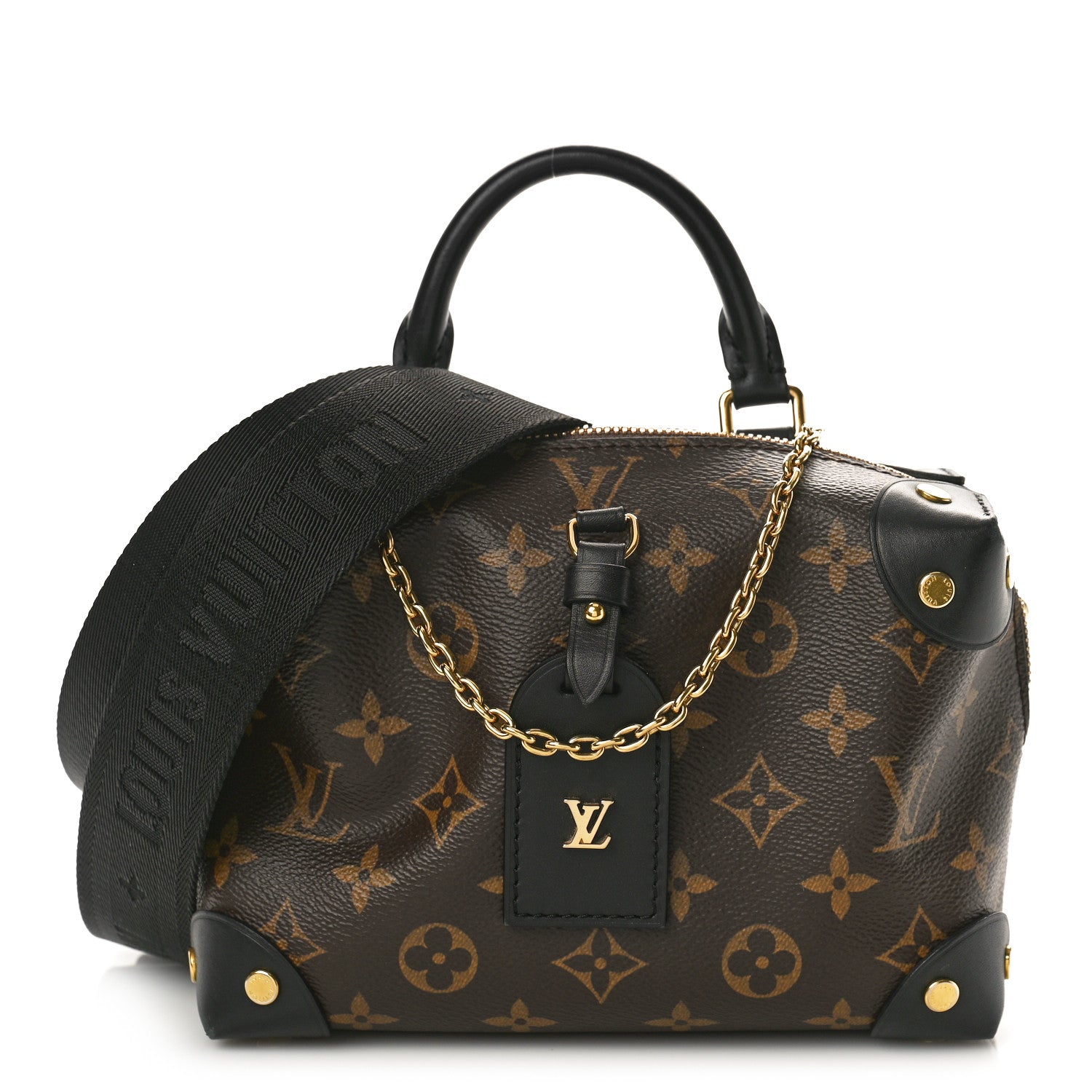 Louis Vuitton Monogram Petite Malle Souple Black 1 of 8