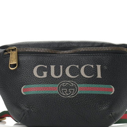 Gucci Grained Calfskin Small Logo Belt Bag Black 8 of 10