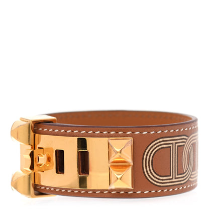 Hermes Swift Collier de Chien CDC 24 Light Circuit Bracelet T2 Gold 1 of 6