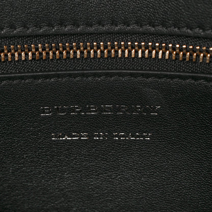 Burberry Smooth Calfskin 1983 Knight Check Link Shoulder Bag Black 6 of 9