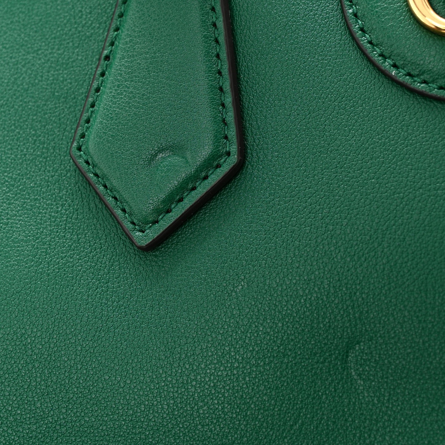 Wonka Grain Calfskin Small Diana Tote Bag Green Yellow Fluo