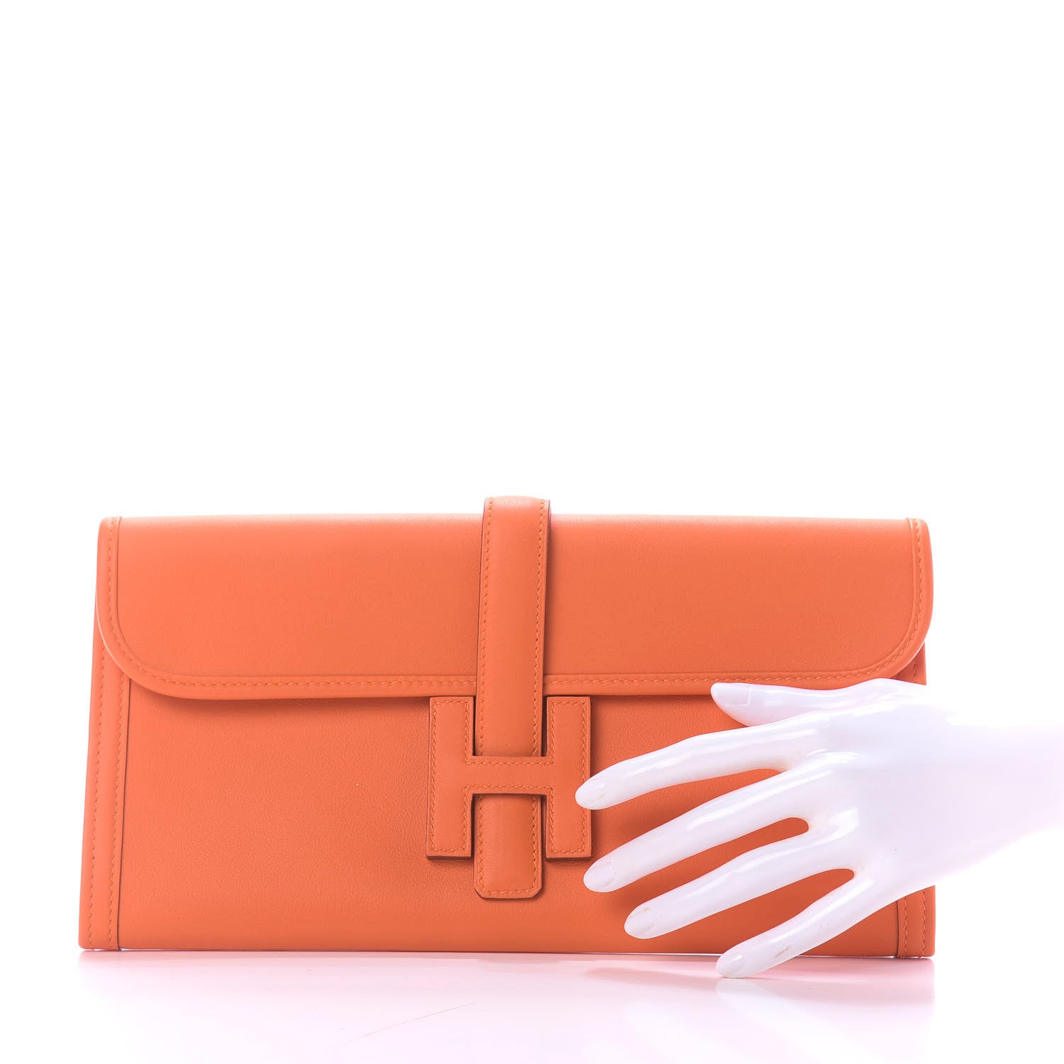Hermes Swift Jige Elan 29 Clutch Orange 2 of 11