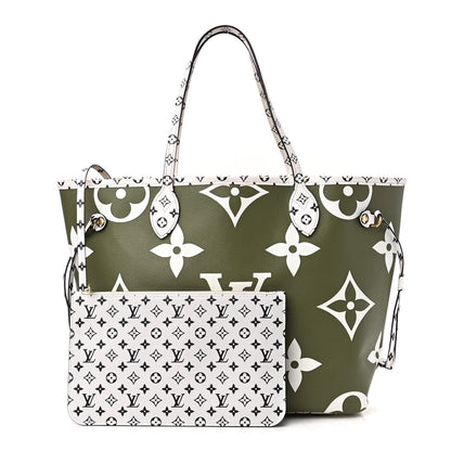 Louis Vuitton Monogram Giant Neverfull MM Kaki 1 of 10