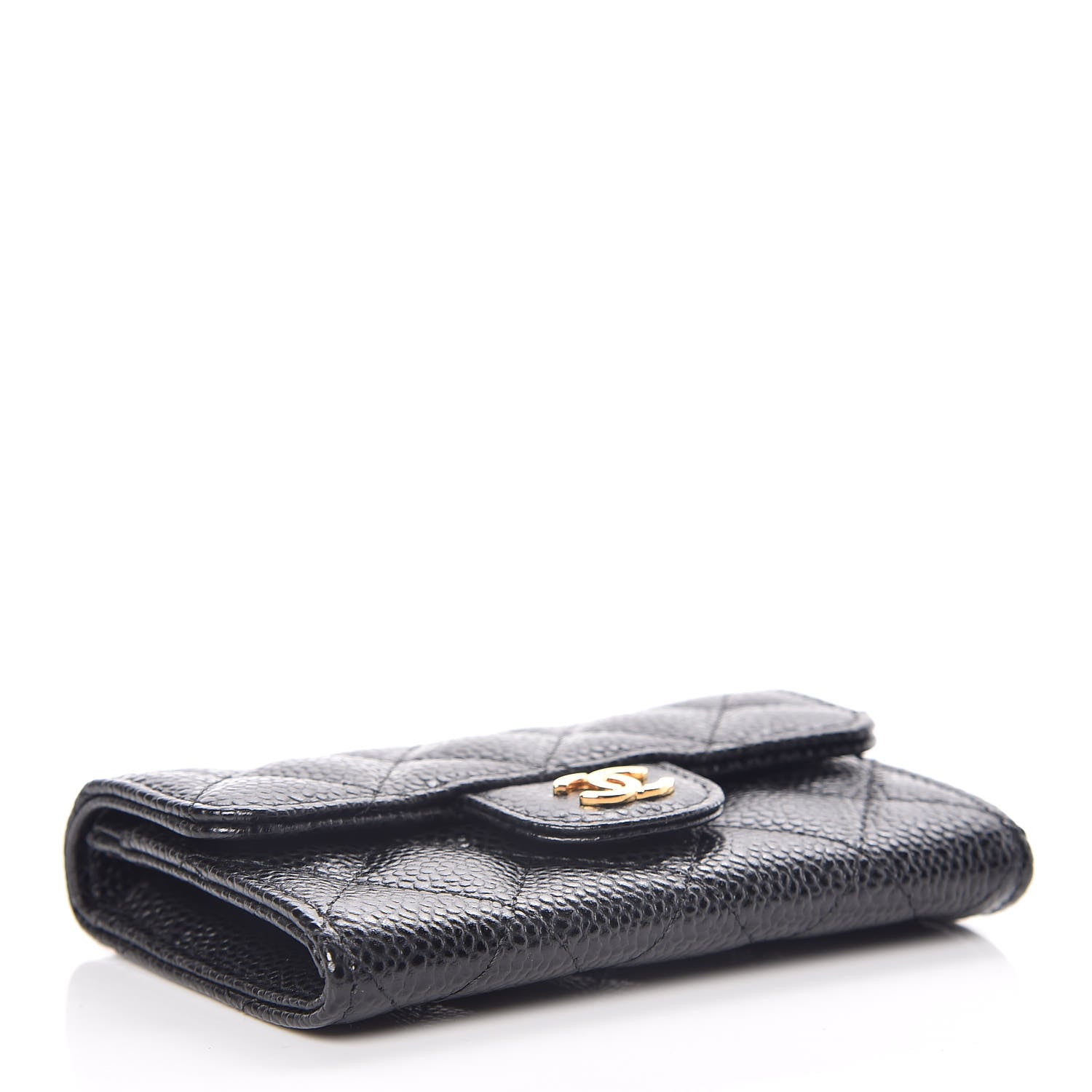 Chanel Caviar Quilted Flap Card Holder Black 4 of 8