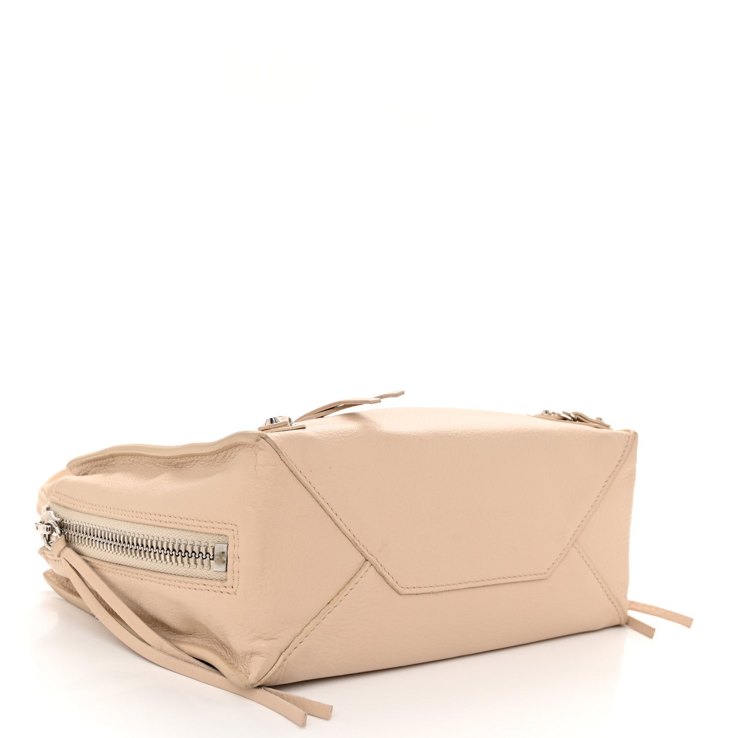 Balenciaga Calfskin Papier Mini A4 Zip Around Tote Light Beige 5 of 13